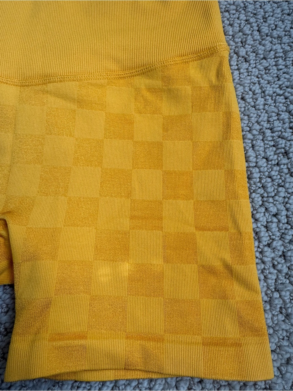Joy Lab Mustard Yellow Checkered Biker Shorts – XS - Picture 5 of 5